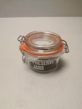 Terrine Style Glasgefäß mit Deckel und luftdichtem Clipverschluss, 125 ml