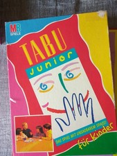 tabu Junior 1996 Privatverkauf von MB, Karton Gebrauchsspuren 