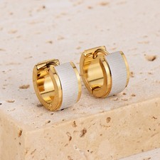 Klapp Creolen Edelstahl