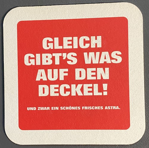 Astra unser bier hamburg - astra,