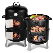 Charcoal Smoker BBQ Grill 3in1