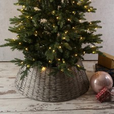 Weihnachtsbaumrock Weide Baumständer Abdeckung Umrandung Baumring 3teilig