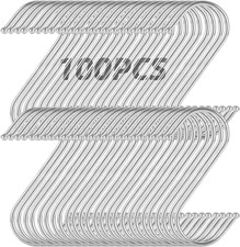 10/50/100 Stk S-Haken Küchenhaken Fleischerhaken Metallhaken Edelstahl S-Form