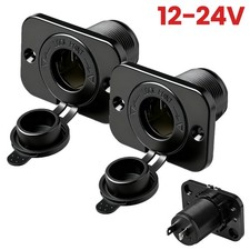 2 Stück Einbau Steckdose 12V