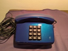 Altes Telefon Tastentelefon FeTAp 751-1 Post Blau Retro