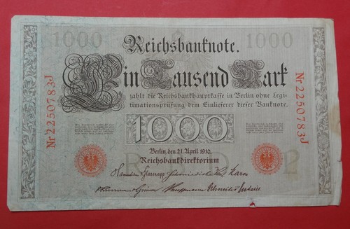 Reichsbanknote 1000 mark 21 - mark,