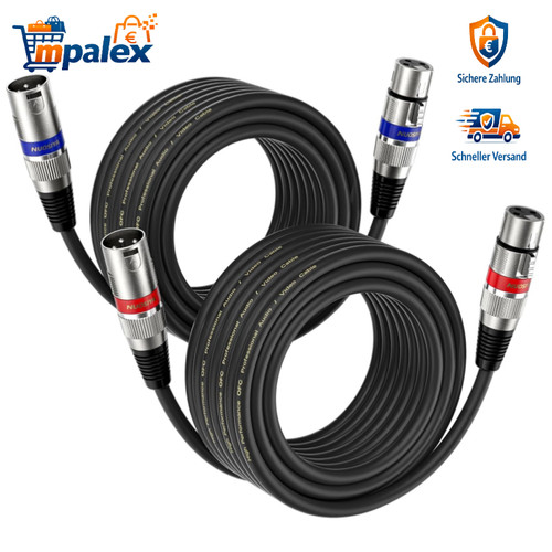 Xlr kabel 10m pack - kabel,