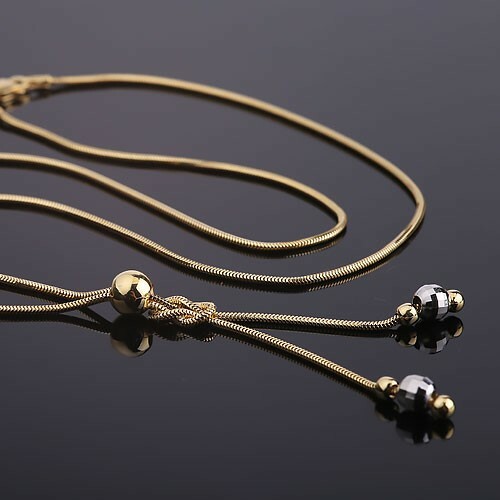 Halskette collier bicolor - halskette,