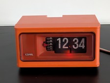 Copal RP-160 Flip Clock Wecker Orange Vintage Retro Selten " Made in Japan "