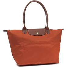 LONGCHAMP Le Pliage Original L Tote Bag Orange - Recycled Canvas Outlet Neu
