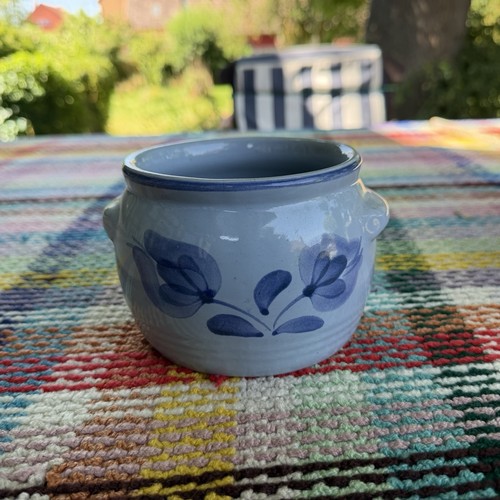 Steingut keramiktopf blaues - steingut,