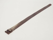 B Jungle Ledergürtel Wechselgürtel braun Kroko ohne Schalle Druckknöpfe 85 cm 