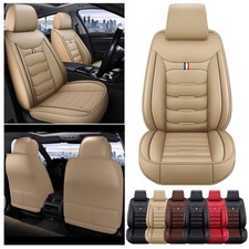 Beige PU Leder Autositzbezüge