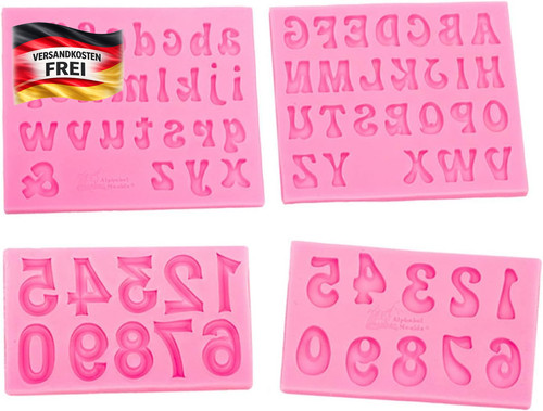 Silikonform buchstaben zahlen - silikonform,