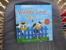 Kinderbuch: Mitmachbuch: Das bunte Window-Color-Jahr: Die schönsten Motive, Chri