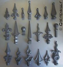 Je 10 x Zaunspitze Zaunspitzen  Zierspitze Gußeisen -- 20 versch. Sorten TOP!!!