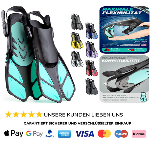 Schnorchelflossen reisegröße - schnorchelflossen,