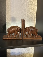 Vintage Buchstützen Elefant