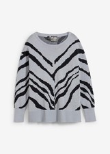 Pullover Gr. 52/54 Silbergrau