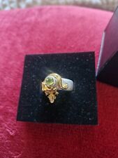 Drachenfels Design Ring Drache Peridodt Gold silber 