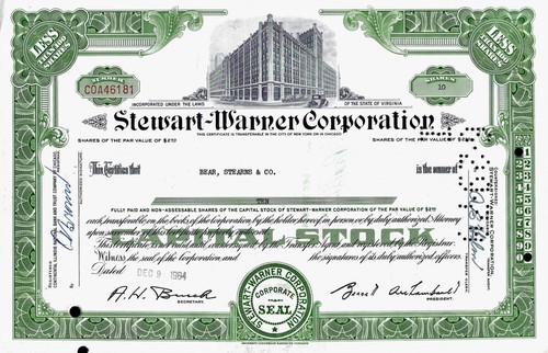 Stewart warner corporation - stewart-warner,