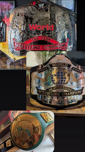 Wwe gürtel set 3er - set,