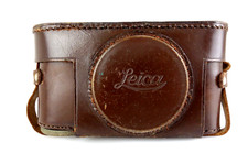 Leitz Ledertasche braun Schraub Leica EVER READY CASE for 3/8 screw je044