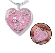 Halskette mit Anhänger Rosa