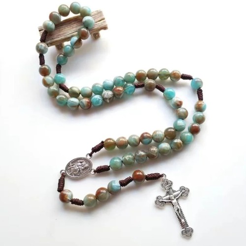 Achat perle halskette - achat,