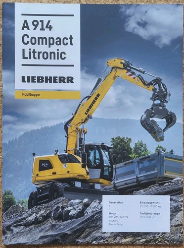 Prospekt liebherr r914 compact - liebherr,
