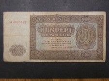Geldschein von DDR 100 Mark