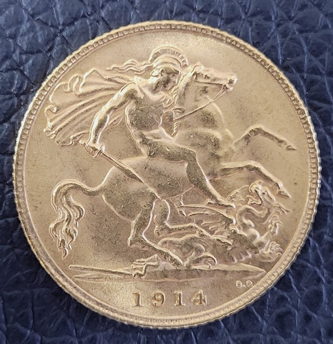 Goldmünze pfund sovereign - goldmünze, 1/2