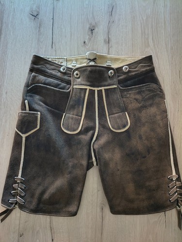 Hirschlederhose herren braun - hirschlederhose,