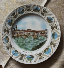 Firenze  Ponte Vecchio Wandteller  Made in Italy 25 cm