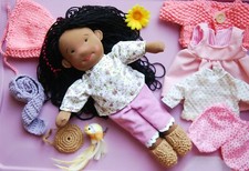 Waldorfpuppe Stoff Handarbeit