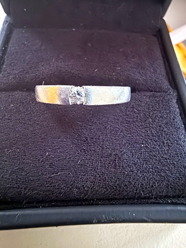Platin 950 solitär ring 15 - platin,