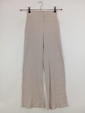 BERSHKA Baggy Pants Damen Hose Gr. DE 34 wollweiß Casual-Look
