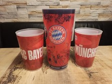 Stadionbecher Set (2x 0,5L 1x Maßkrug 1,0L) Allianz Arena FC Bayern München FCB