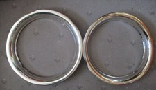 Zierringe Radzierringe Oldtimer universal Chromglanz VA 2St 15" Triumph TR 4 5 6