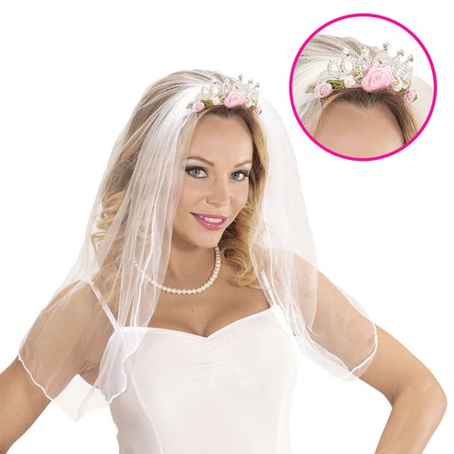Tiara mit brautschleier - tiara,