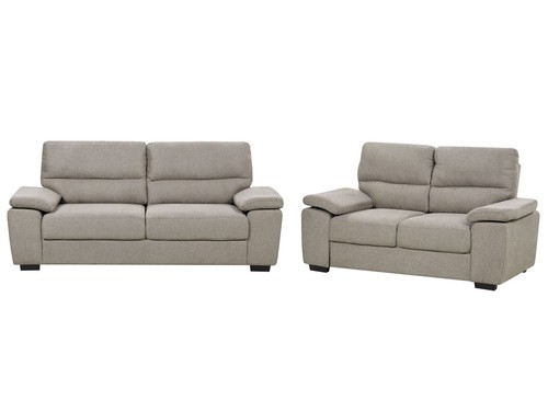 Sofa set stoffbezug beige - beige, 2-