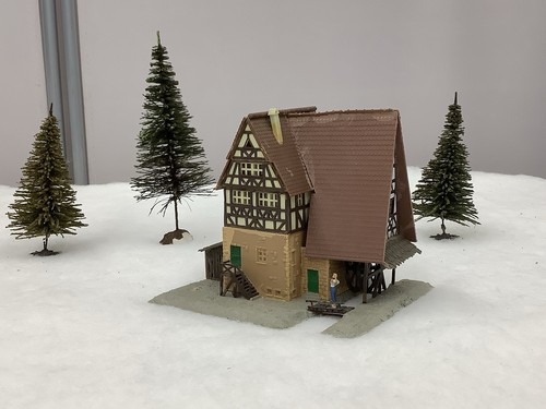 Fachwerkhaus mühle modellbau - mühle,