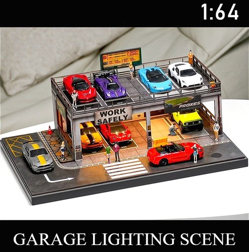 Diorama diecast garage - diorama, 1/64