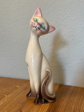 Katze Keramik Spardose Figur Vintage