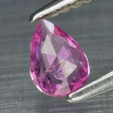 0.36ct 6x4mm Pear Rose-Cut Natural Pink Sapphire, Madagascar *Heated