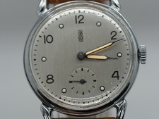 Glashütte Precis/Urofa 613 im großen Gehäuse restauriert versilbertes Werk 