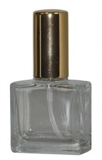 10 Flakon leer 12 ml mit Zerstäuberpumpe und Kappe Gold Parfümflakon Leer Finn