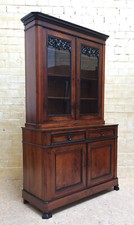 ANTIK! Vitrine restauriert Buffet Anrichte Spätbiedermeier 1850 Nußbaum massiv