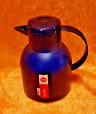 Isolierkanne Emsa Kaffeekanne Teekanne Samba blau  mit Etikett 1 Liter Inhalt