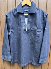 Bretonischer Fischerkittel "Teddy" von Saint James 98% Baumwolle Denim 2% Elasthan
